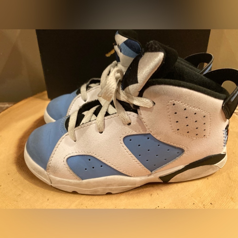 Nike Air Jordan 6 Retro Athletic Shoes UNC Home DV3606-410-S-10C‎ Toddler W/box